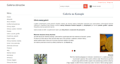 Desktop Screenshot of galerianakanapie.pl